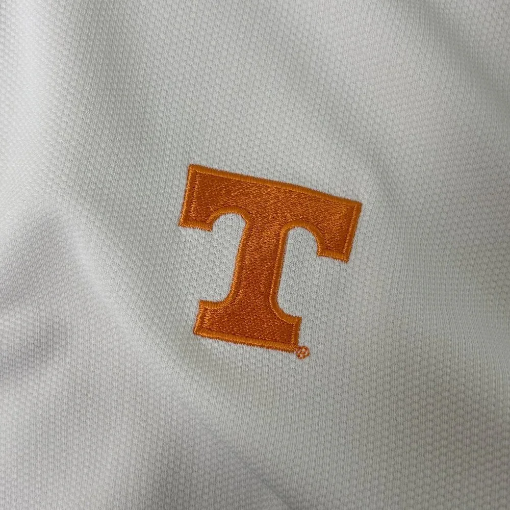 Adidas‎ University of Tennessee Polo Shirts Mens XL White Black Logo Volunteers